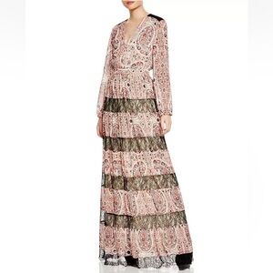 Alice + Olivia Darren Paisley Maxi Dress Size 0 NWOT